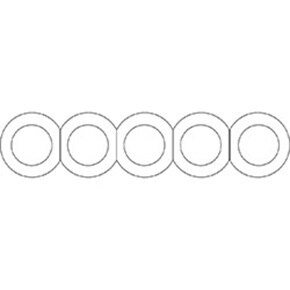 berker Serie Glas / 5 módulos