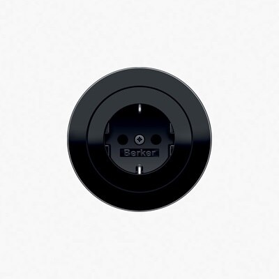 Prise Serie 1930 PVC noir de Hager