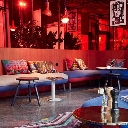 Espace intérieur du Hobo Hotel à Stockholm.