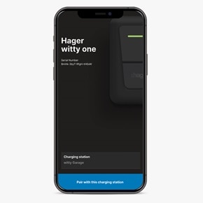 smartphone avec application Hager
