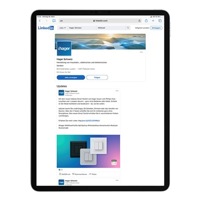 Hager Suisse LinkedIn
