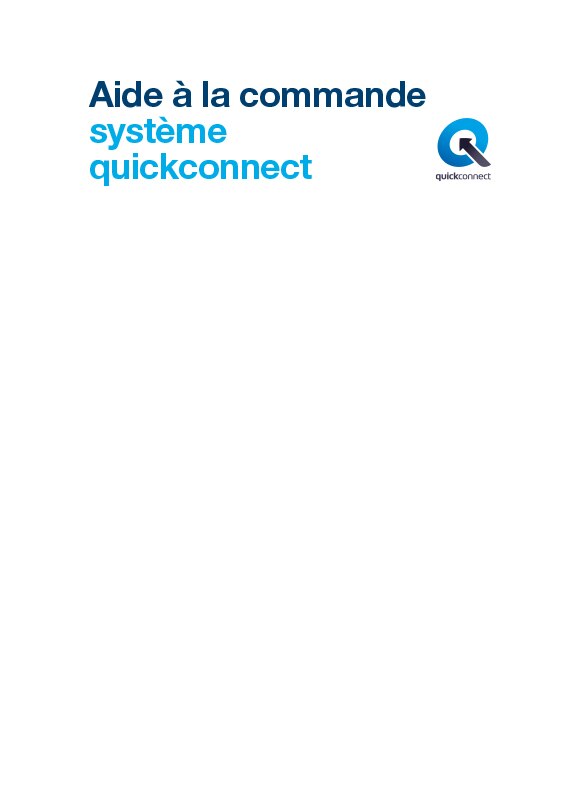 Aide à la commande système QuickConnect - Hager