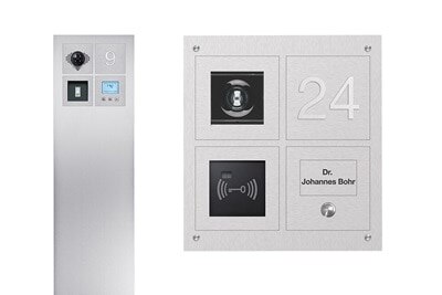 Station extérieure elcom en gris