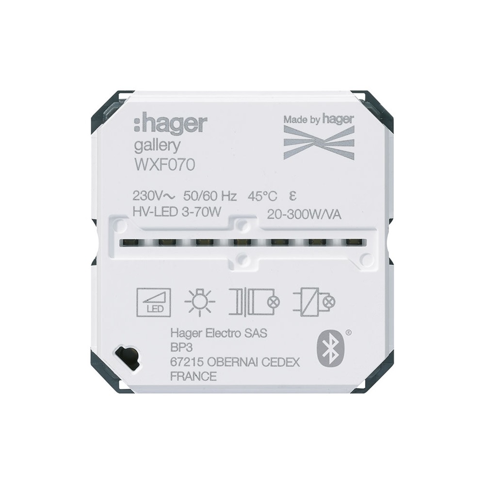 Hager gallery, mécanisme Bluetooth, domotique maison
