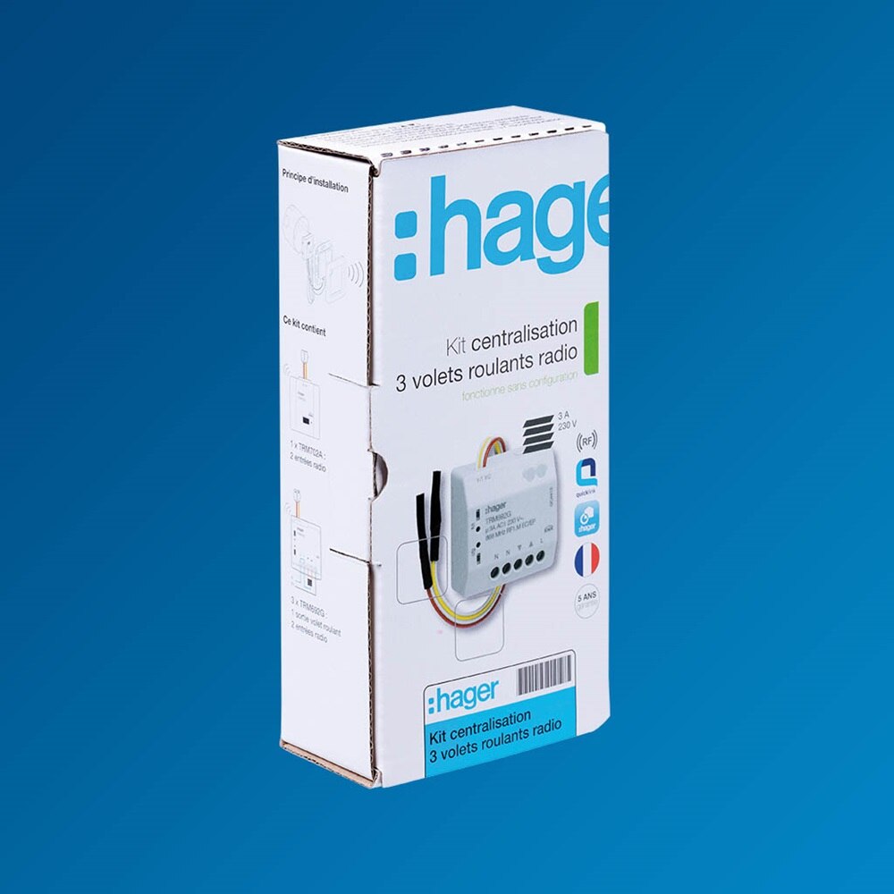 TRK153M, kit préconfiguré micromodules radio knx hager