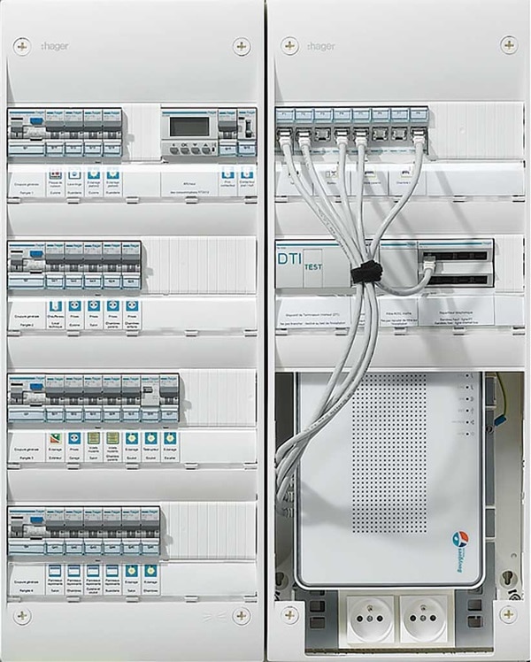 Coffret De Communication Vdi Gamma Avec Brassage Hager