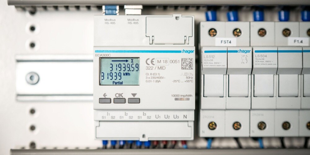 compteur électrique, armoire électrique hager, comptage et gestion