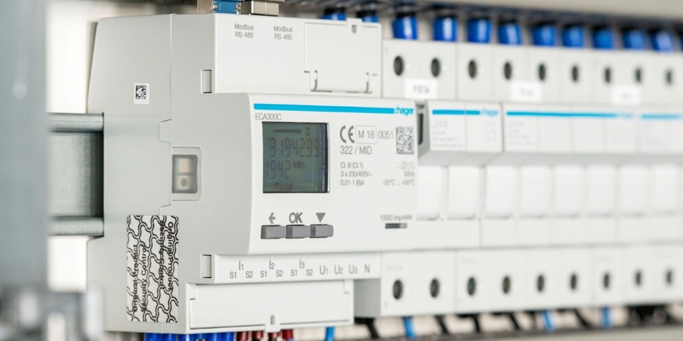 Comptage energie electrique hager, compteurs electriques