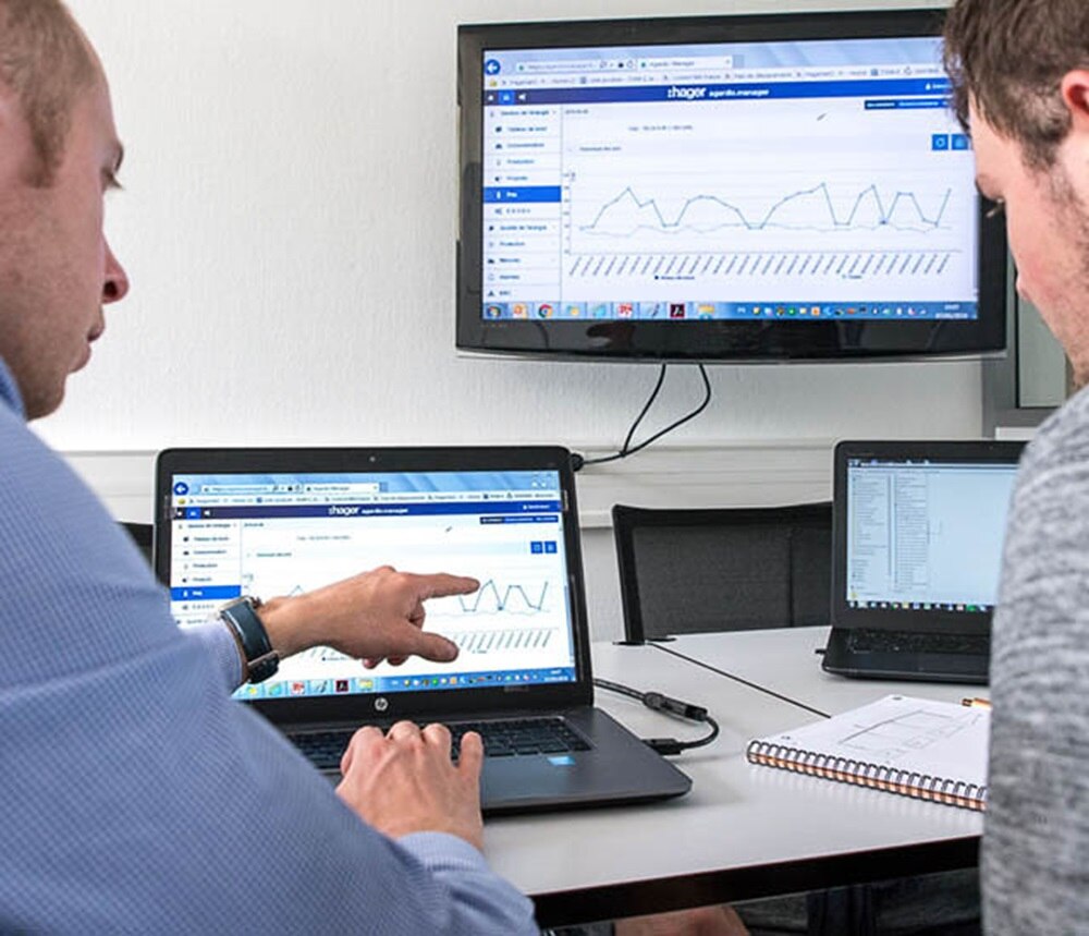 Gestionnaire d’énergie hager, agardio manager, logiciel gestion énergie hager