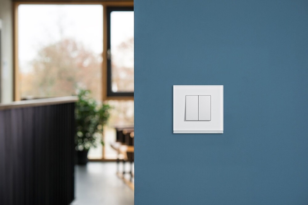 Interrupteur double gallery de Hager