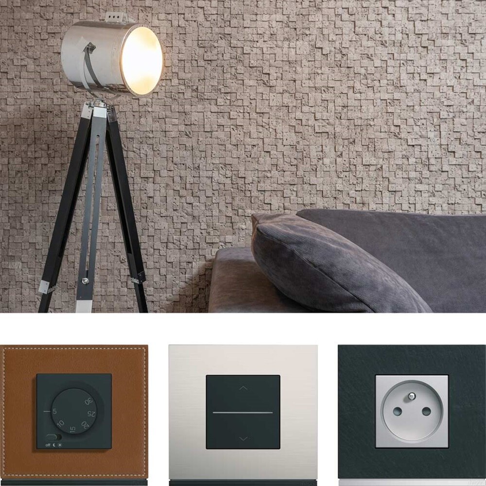 appareillage mural gallery de Hager, ambiance industrielle