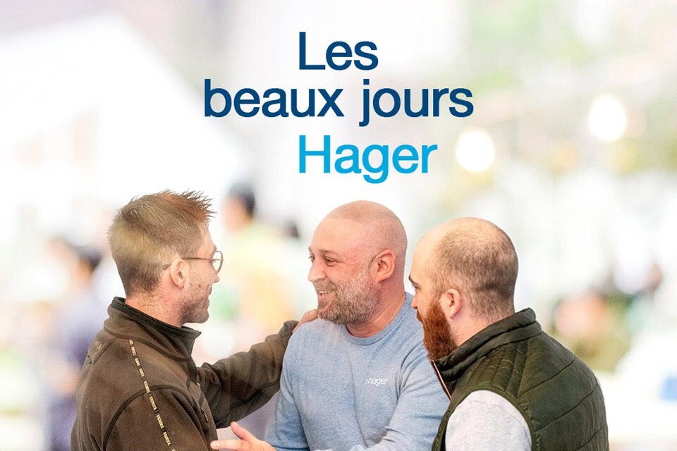 visuel de l'évènement Les beaux jours Hager, ce sont plus de 90 rendez-vous avec les installateurs dans toute la France entre le 1er juin et le 31 juillet 2023