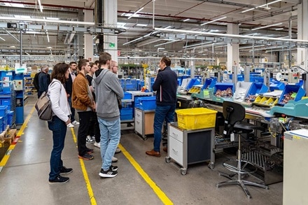 Visite de l'usine Hager à Obernai lors du Concours Général des Lycées et des Métiers 2023