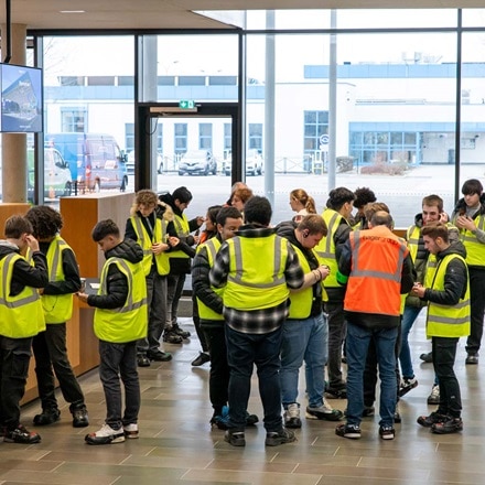 Accueil au Hager Forum des élèves de seconde du Lycée Schwilgué de Sélestat