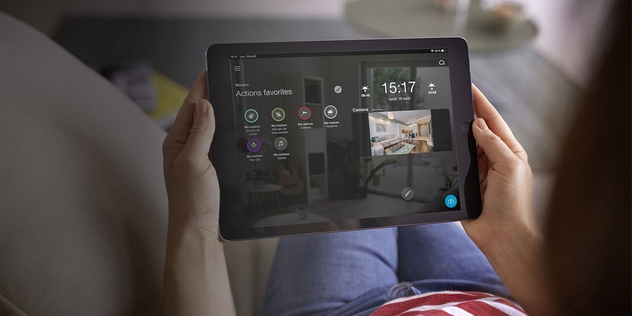 Pilotage du batiment sur tablette avec domovea Hager