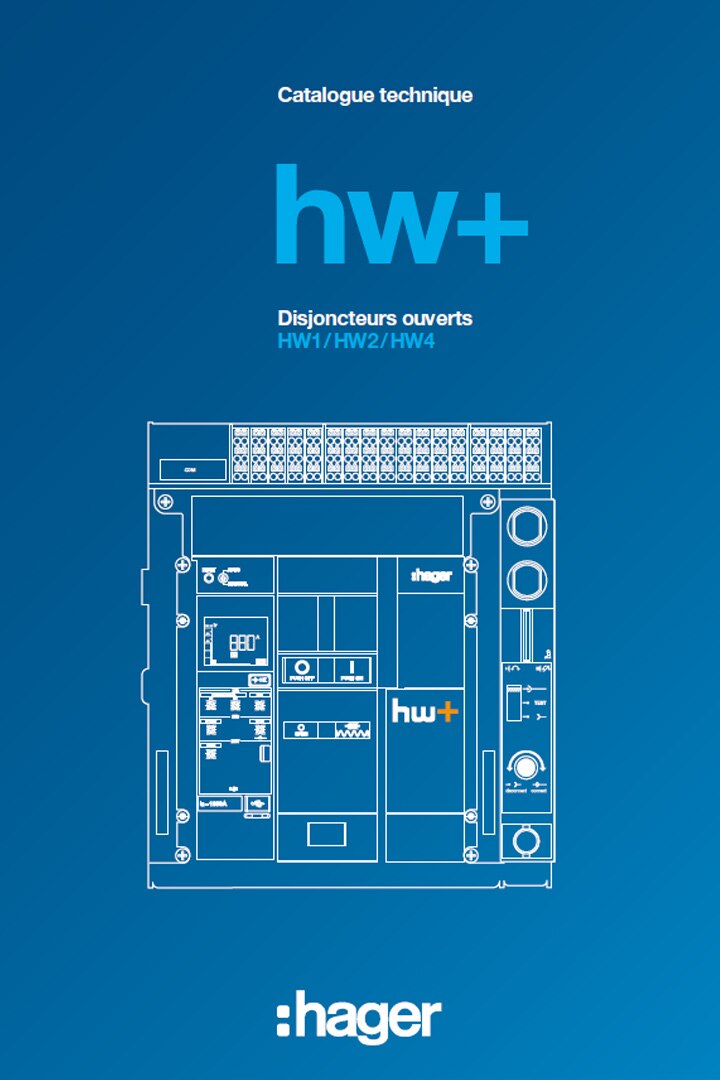 Hager catalogue technique disjoncteurs ouverts hw+