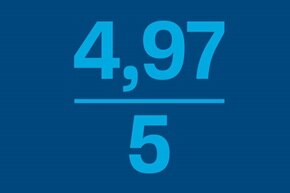 quatre virgule quatre-vingt-dix-sept sur cinq