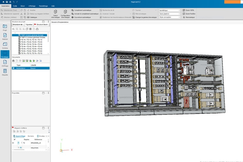 Illustration de la formation TER023 de Hager explore, Etudiez et chiffrez un tableau électrique avec le logiciel Hagercad édition premium jusqu'à 4000 A avec Indices de Service élevés