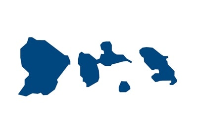 Situation géographique du contact commercial Hager pour les Antilles et la Guyane française 