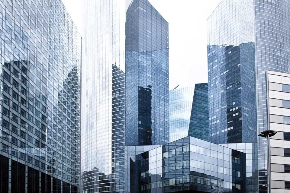 vue immeubles de bureaux