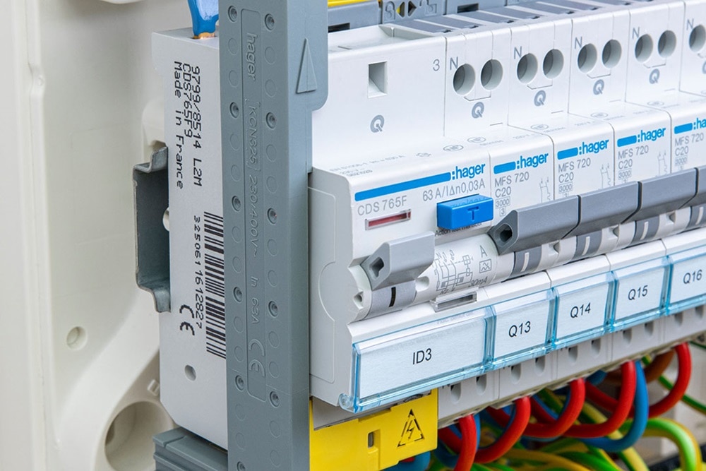 Dispositif différentiel Hager dans coffret