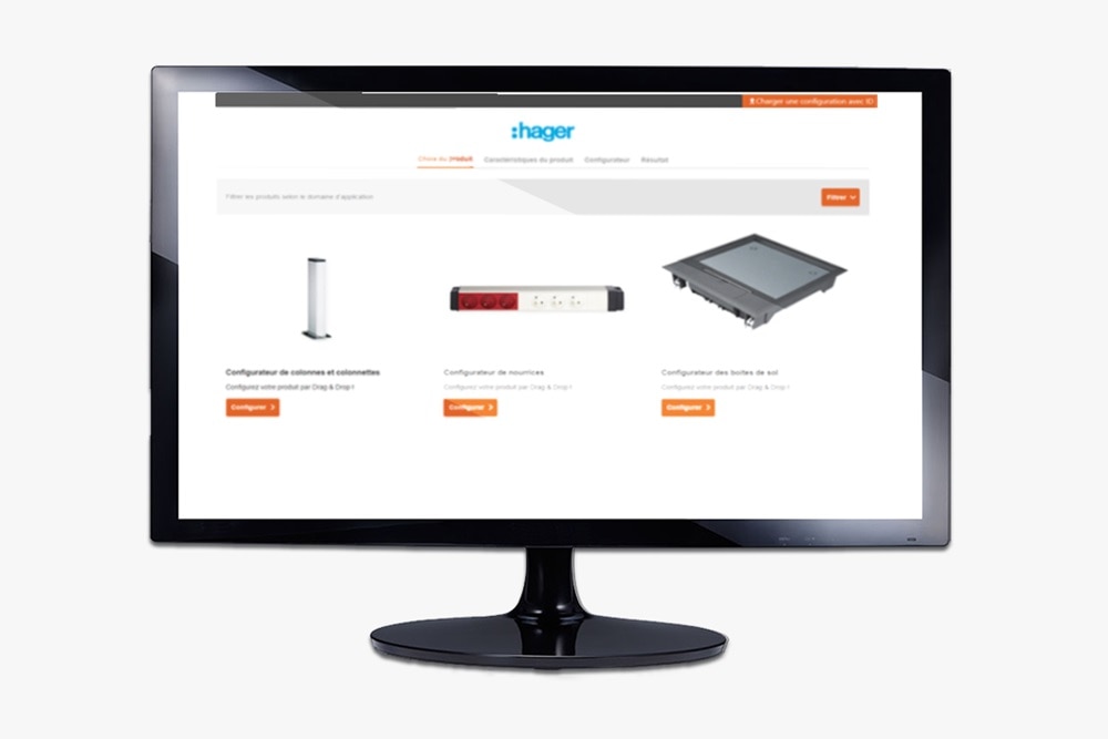 WebApp configurateur Officea de Hager