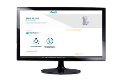 WebApp guide de choix Contacteur de Hager