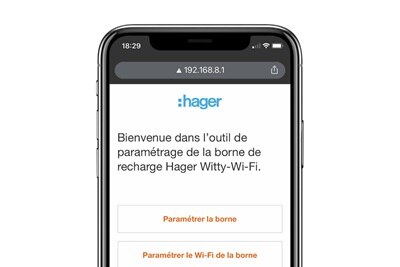 WebApp installateur Hager Witty