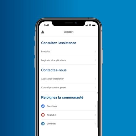 Application pour schema electrique Hager Ready, support