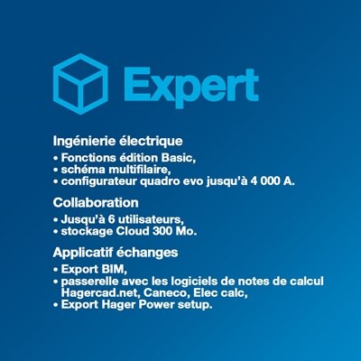 Descriptif logiciel Hagercad édition Expert de Hager