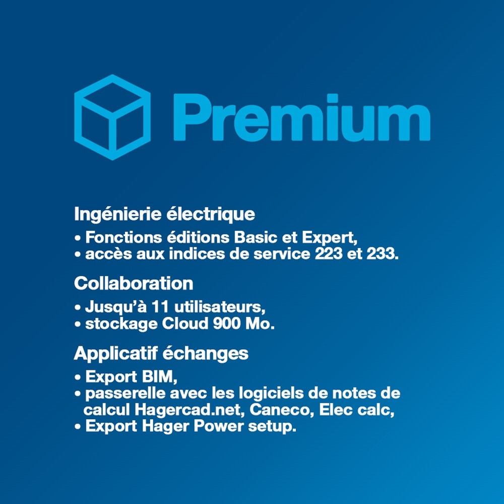 Descriptif logiciel Hagercad édition Premium de Hager
