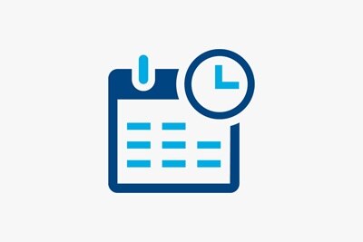 pictogramme Hager représentant une planification sur un calendrier