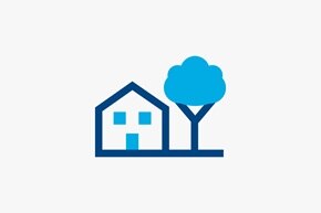 pictogramme Hager représentant les habitations résidentielles