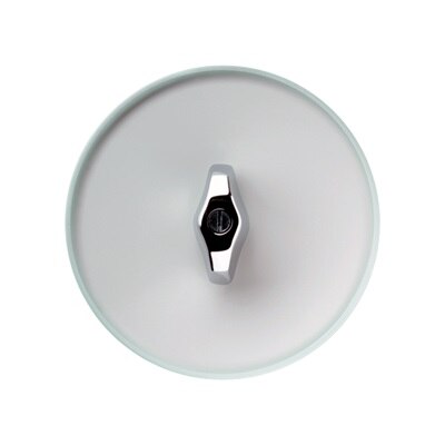 appareillage mural 1930 de Hager, plaque transparence et interrupteur chromé