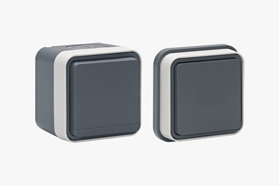 Appareillage etanche IP55 cubyko, cubyko Hager, appareillage saillie, appareillage encastré