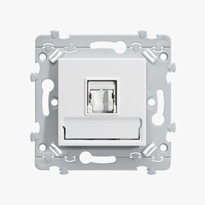 appareillage mural essensya de Hager, prise RJ45 pure