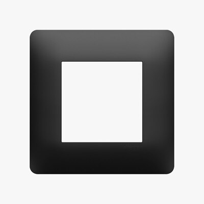 appareillage mural essensya de Hager, plaque 1 poste anthracite WE521