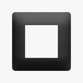 appareillage mural essensya de Hager, plaque 1 poste anthracite WE521