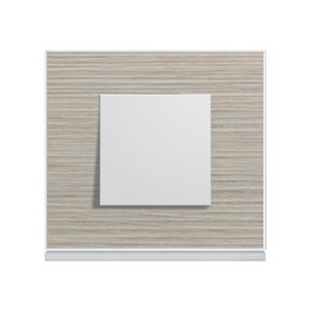 appareillage mural gallery de Hager, finition latte avec interrupteur pure