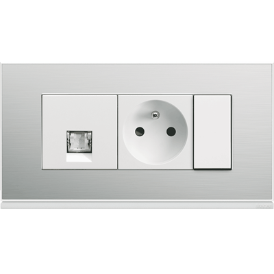 Hager gallery, plaque multiposte, appareillage tertiaire