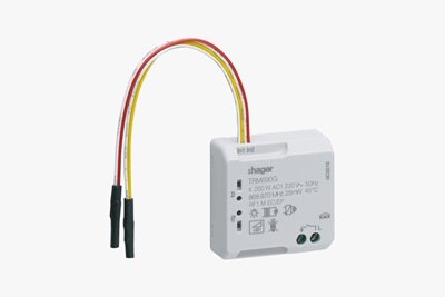 Micromodule TRM690G de Hager, 2 fils pour éclairage LED variable et halogène BT ou TBT