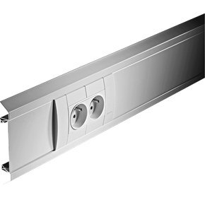 goulotte encastrée BKIS Hager, distribution électrique, tertiaire, cheminement de câbles