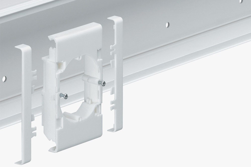 cheminement de câbles, goulotte LFF Hager, support d'appareillage 45x45mm