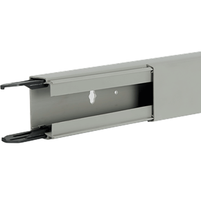 cheminement de câbles, goulotte LFF gris alu Hager