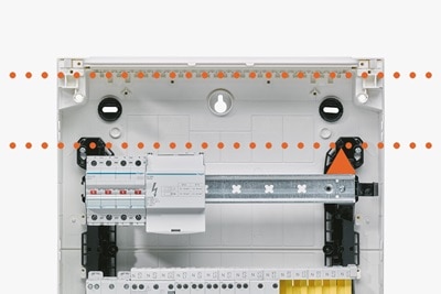 espace de câblage, coffret électrique, coffret vega18 de Hager