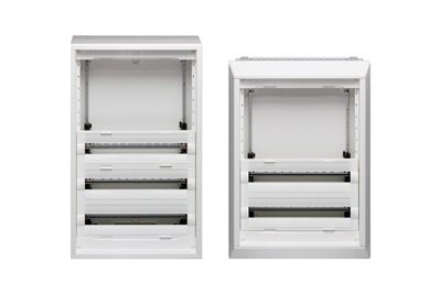 coffrets vegaD de Hager disponibles en version saillie ou encastre