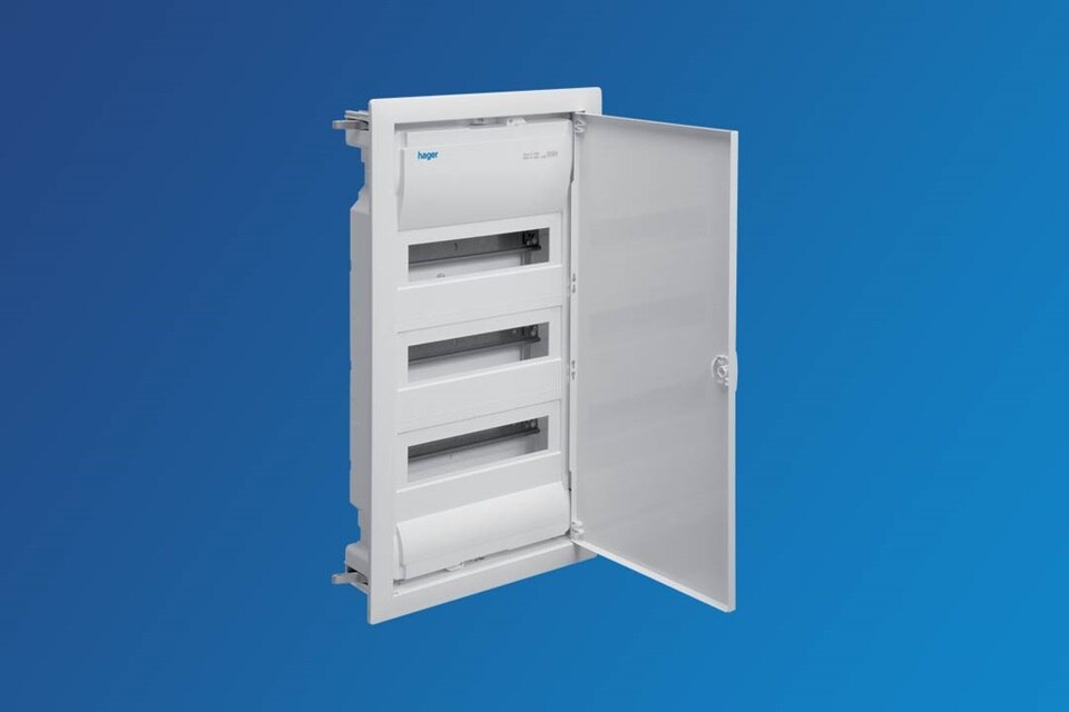 coffret electrique encastré volta2, tableau electrique Hager