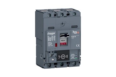Boîtier moulé H3+ de Hager, HMS160NC