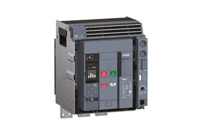 Disjoncteur ouvert (ACB) HW1, 1 600 A, de la gamme hw+ de Hager avec déclencheur sentinel Energy