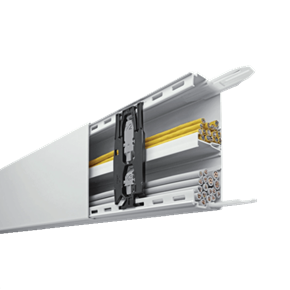 Cheminement de câbles, goulotte de distribution de Hager